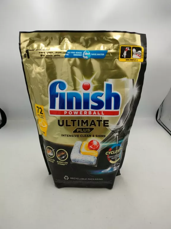 KAPSUŁKI DO ZMYWARKI FINISH ULTIMATE PLUS  LEMON 72 SZT