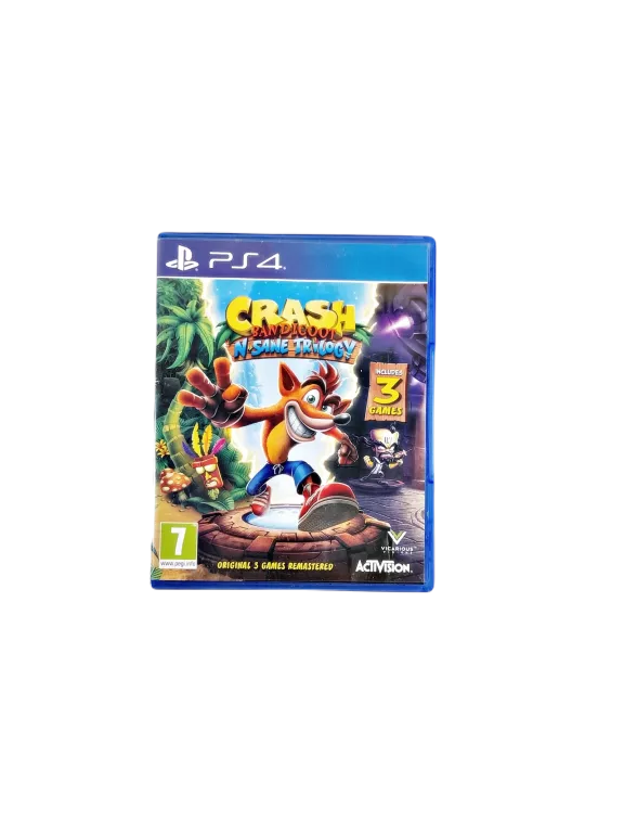 GRA NA KONSOLE CRASH BANDICOOT N SANE TRILOGY PS4 GRA PRZYGODOWA