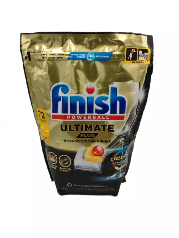 KAPSUŁKI DO ZMYWARKI FINISH ULTIMATE PLUS  LEMON 72 SZT