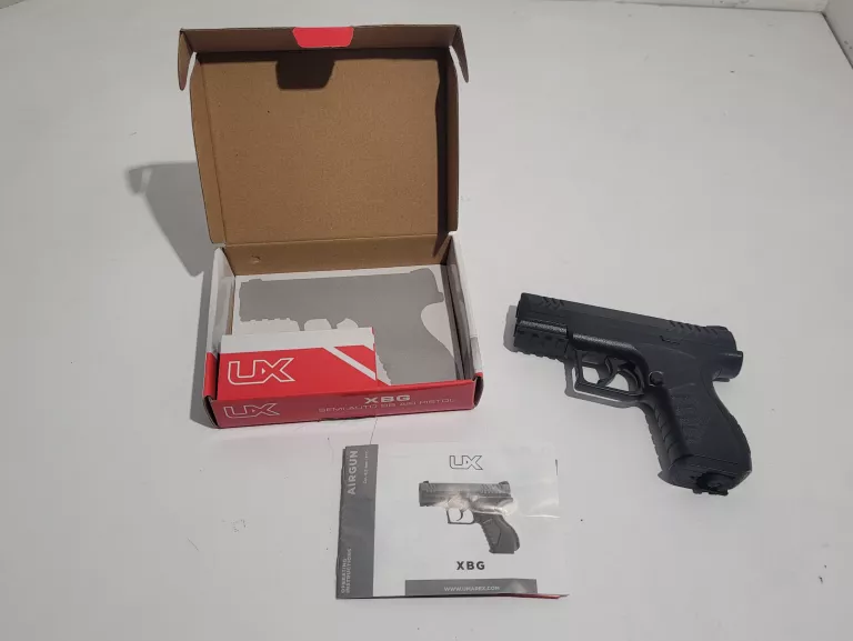 WIATRÓWKA GAZOWA NA KULKI UMAREX XBG SEMI-AUTO BB AIR PISTOL ZESTAW