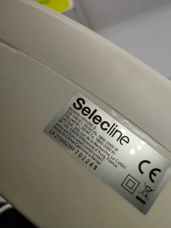 TERMOWENTYLATOR SELECLINE FH109E-S 2000W