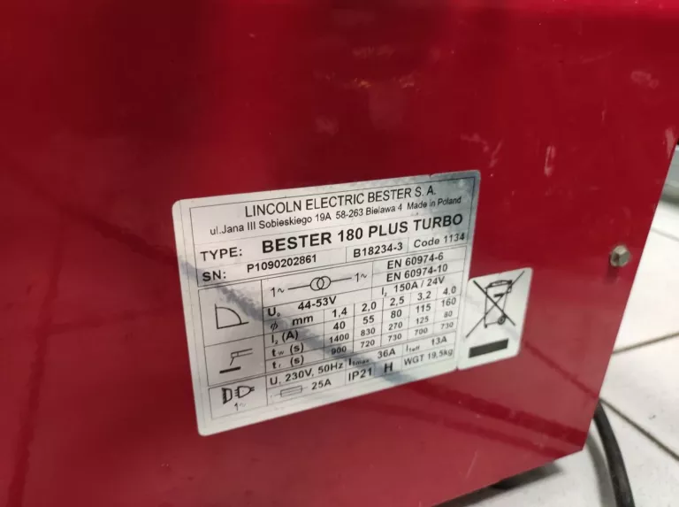 SPAWARKA BESTER 180 PLUS TURBO