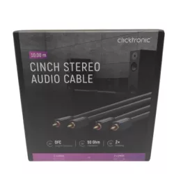KABEL 2X RCA / 2X RCA 10M CLICKTRONIC