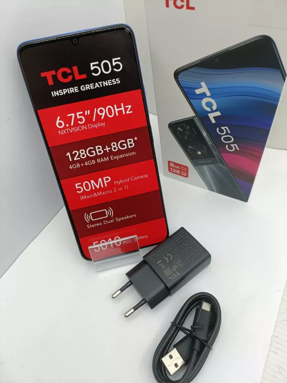 TELEFON TCL 505 128GB KOMPLET