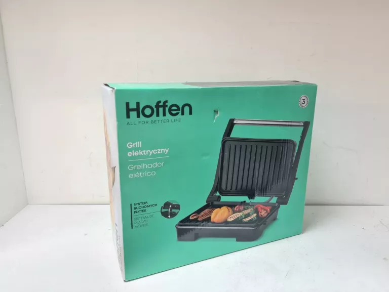 SKŁADANY GRILL ELEKTRYCZNY OPIEKACZ HOFFEN SG-4433 KOMPLET
