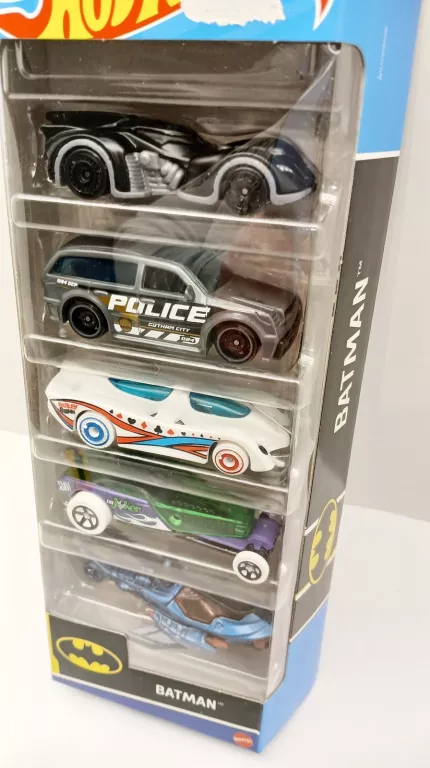 HOT WHEELS 5PAK AUTKA ZESTAW POJAZDÓW BATMAN