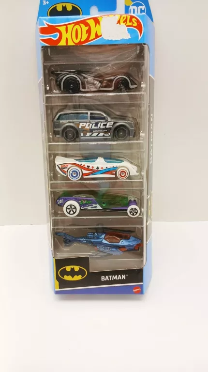 HOT WHEELS 5PAK AUTKA ZESTAW POJAZDÓW BATMAN