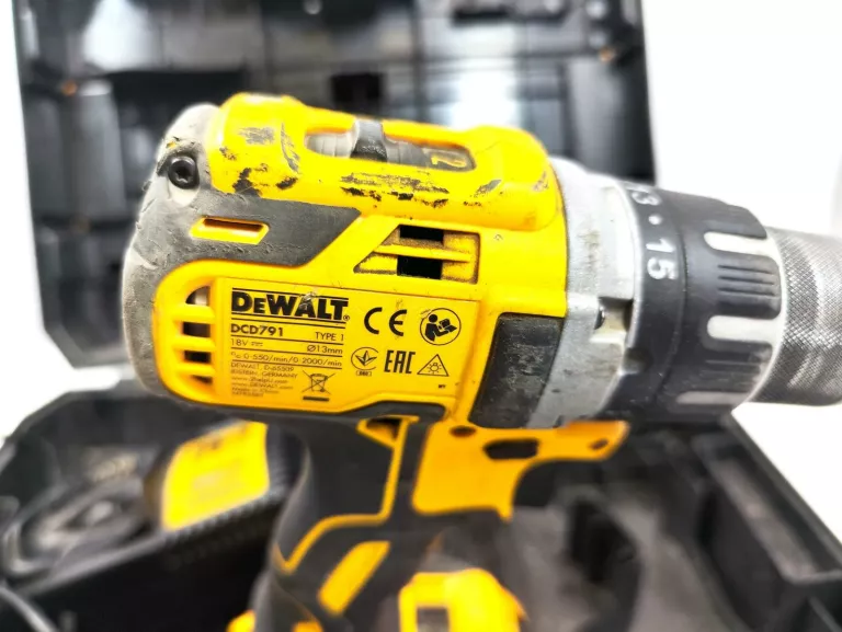 WKRĘTARKA DEWALT DCD791 + AKU + ŁAD WALIZKA