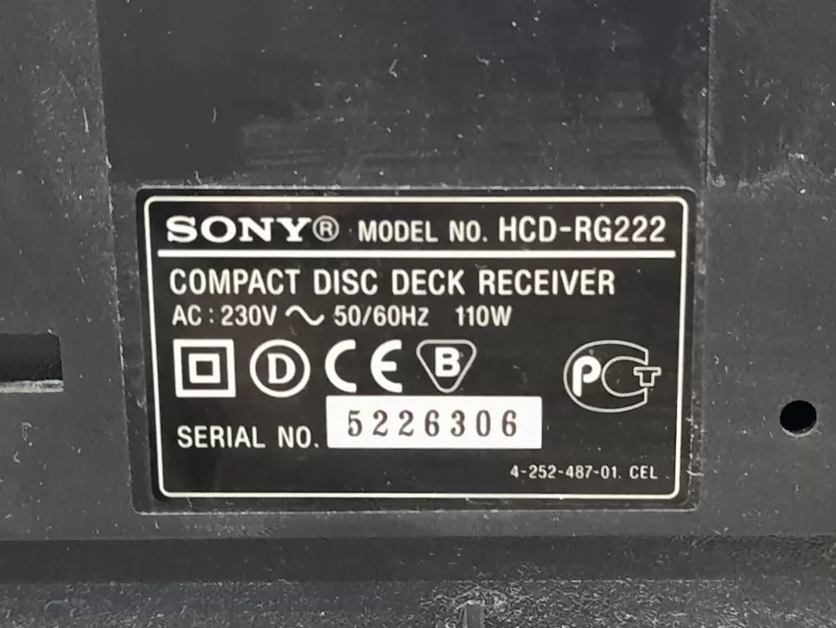 WIEŻA SONY HCD-RG22 110W