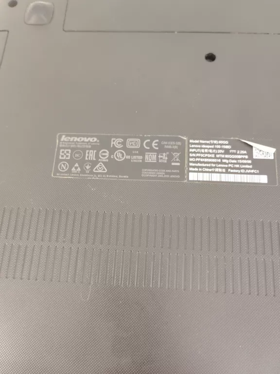 LAPTOP LENOVO IDEAPAD 100-15IBD