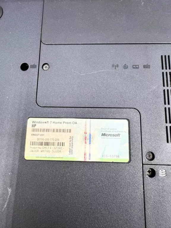 LAPTOP HP G62