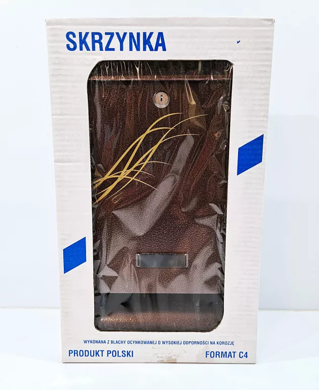 SKRZYNKA NA LISTY SDT C4 Z TUBĄ NA PRASĘ, KOLOR: MIEDŹ ANTYCZNA
