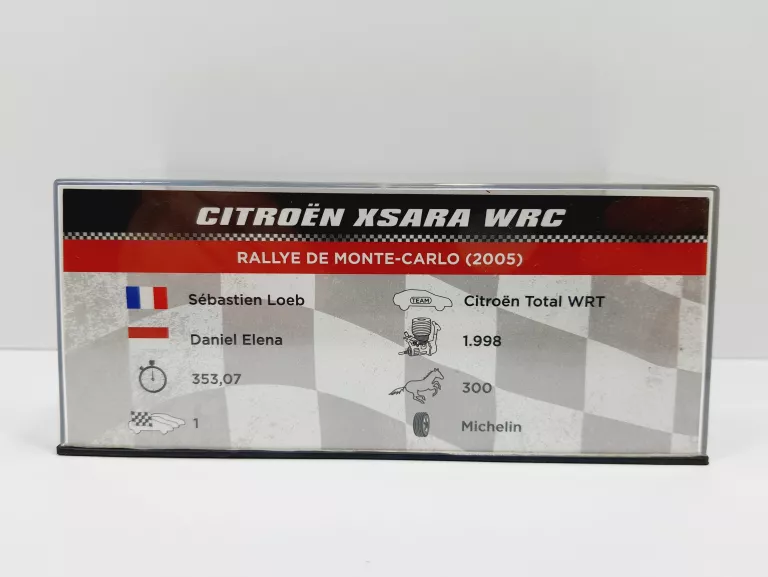 3) CITROEN XSARA WRS LOAB/ELENA RALLY CARS DEAGOSTINI 1:43
