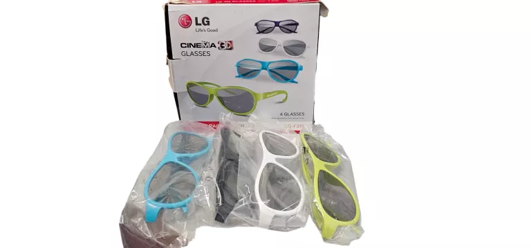 LG AG-F315 3D PARTY OKULARY CINEMA 3D UŻYWANE KOMPLET.