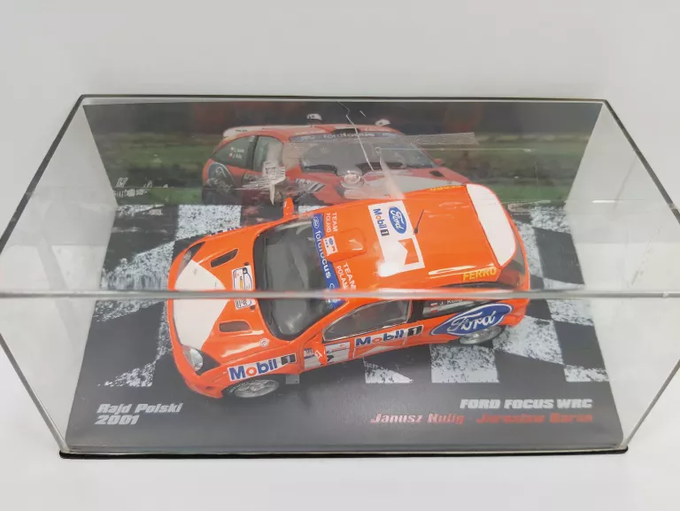 23) FORD FOCUS WRC KULIG/BARAN RAJD POLSKI 2001 RALLY CARS DEAGOSTINI 1:43