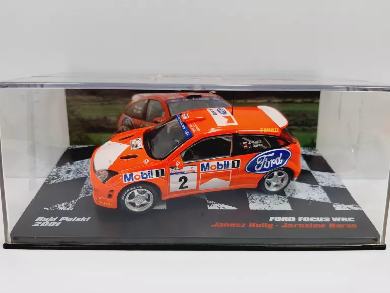 23) FORD FOCUS WRC KULIG/BARAN RAJD POLSKI 2001 RALLY CARS DEAGOSTINI 1:43