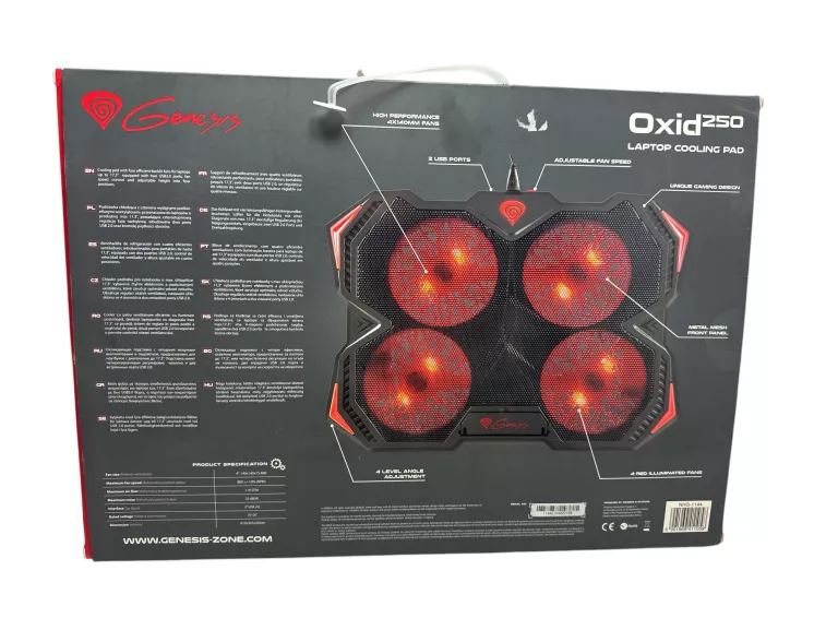PODSTAWKA CHŁODZĄCA GENESIS OXID 250 POD LAPTOP