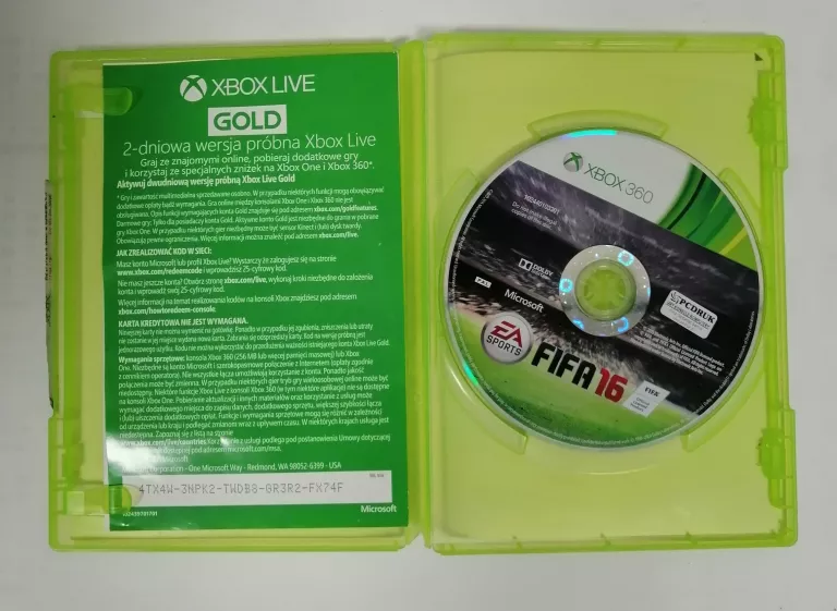 GRA FIFA 16 NA XBOX 360 PL