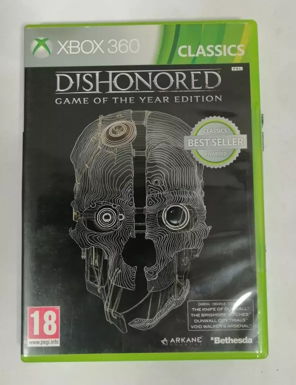 GRA DISHONORED GAME OF THE YEAR EDITION NA XBOX 360