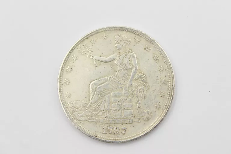 SREBRNA MONETA TRADE DOLLAR 1797 - KOPIA