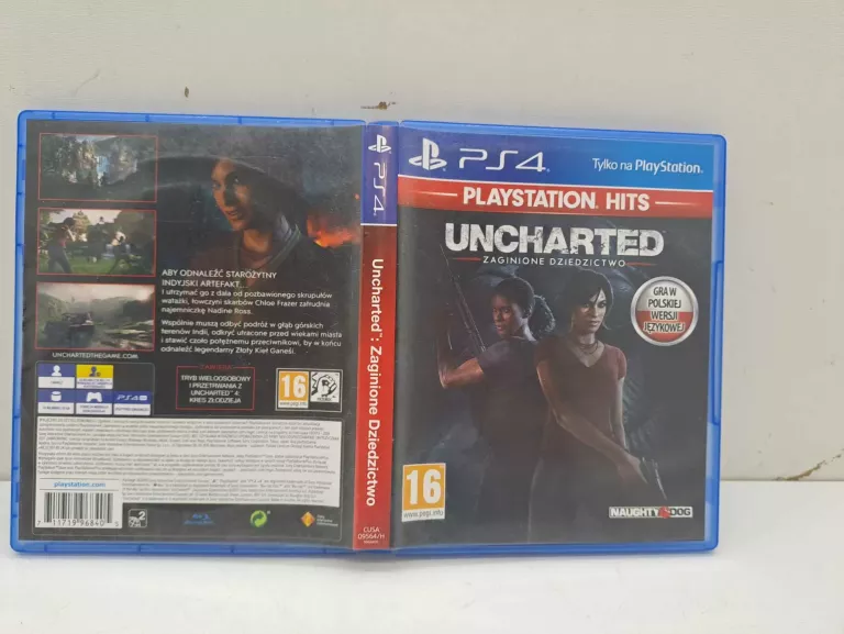 GRA NA PS4 UNCHARTED ZAGINIONE DZIEDZICTWO