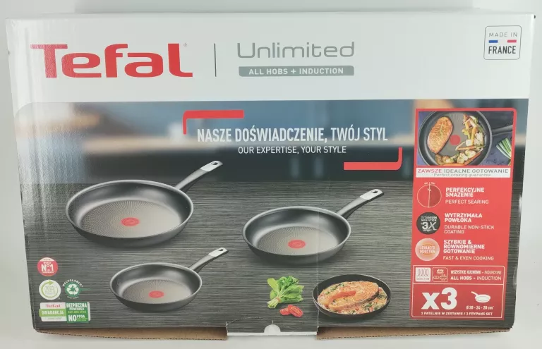 ZESTAW PATELNI TEFAL UNLIMTIED 20/24/28