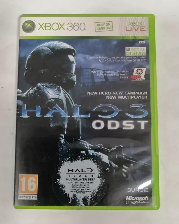 GRA XBOX 360 HALO 3 ODST