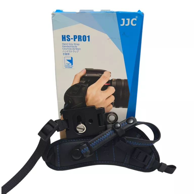 PASEK NADGARSTKOWY / GRIP JJC HS-PRO1M NIEBIESKI Z PŁYTKĄ TYPU ARCA SWISS