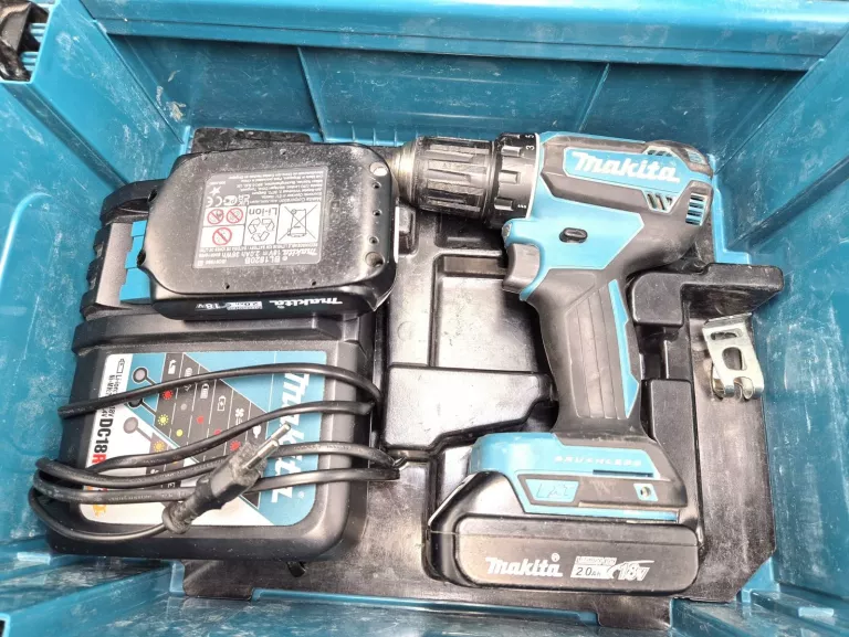 ZESTAW WKRĘTARKA MAKITA DDF485RAJ 2X AKU + ŁAD WALIZKA