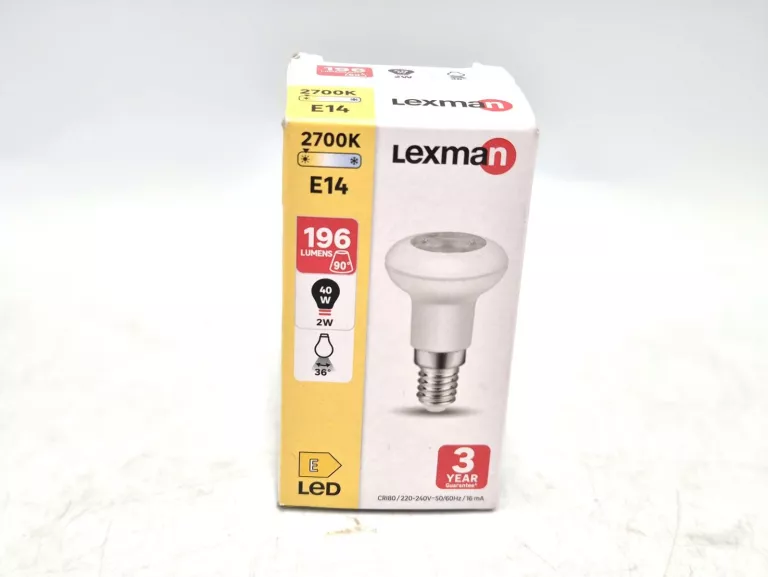 ŻARÓWKA LED LEXMAN E14 196 LUMENÓW 2W PUD