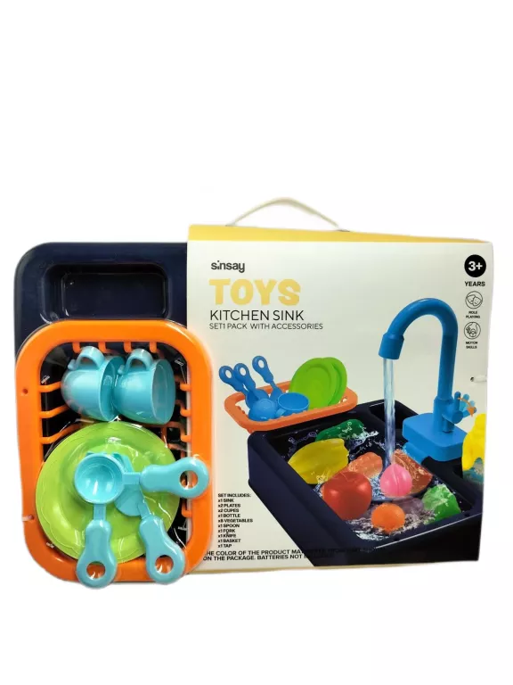 KITCHEN TOYS SINK WITCH ACCESSORIES