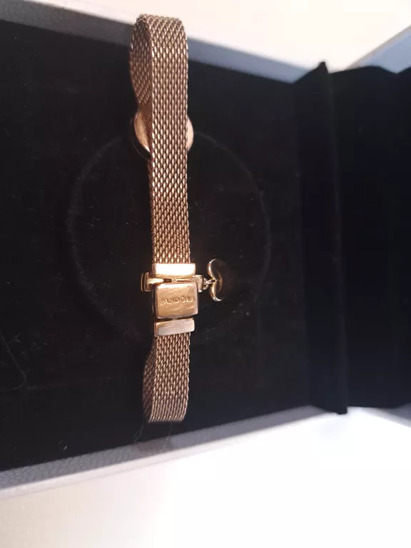 BRANSOLETKA MESH PANDORA REFLEXIONS + 2 ZAWIESZKI + CERTYFIKATY