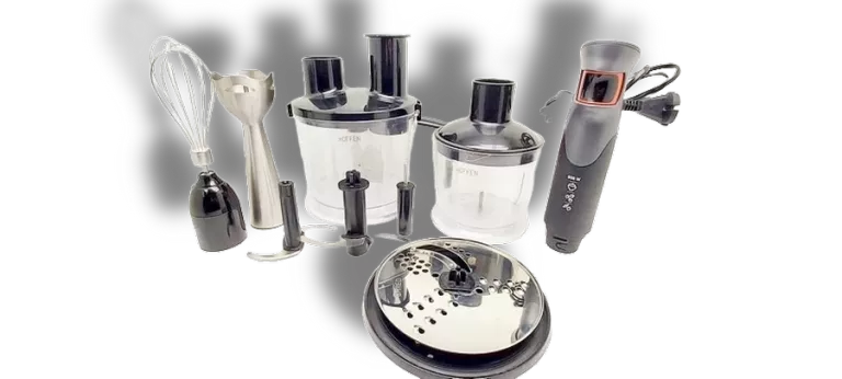 BLENDER RĘCZNY WIELOFUNKCYJNY 1000W ZESTAW HOFFEN Z MALAKSEREM HB-0535