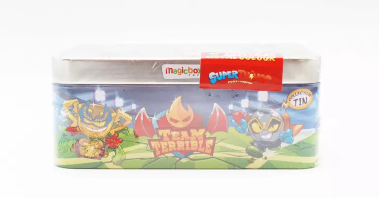 SUPER ZINGS 8 THINGS METALOWA PUSZKA + 5 FIGUREK