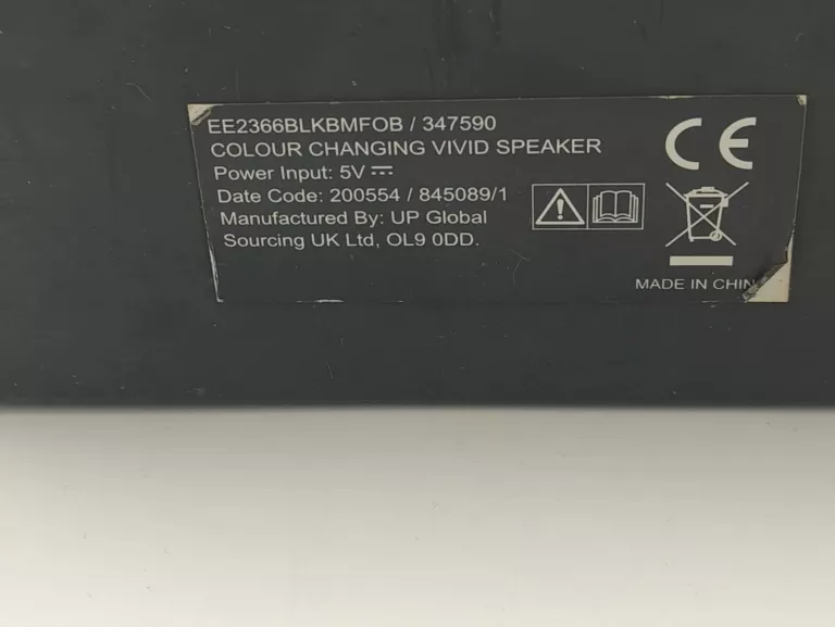 GŁOŚNIK BLUETOOTH E2366 ZMIENIAJĄCY KOLORY