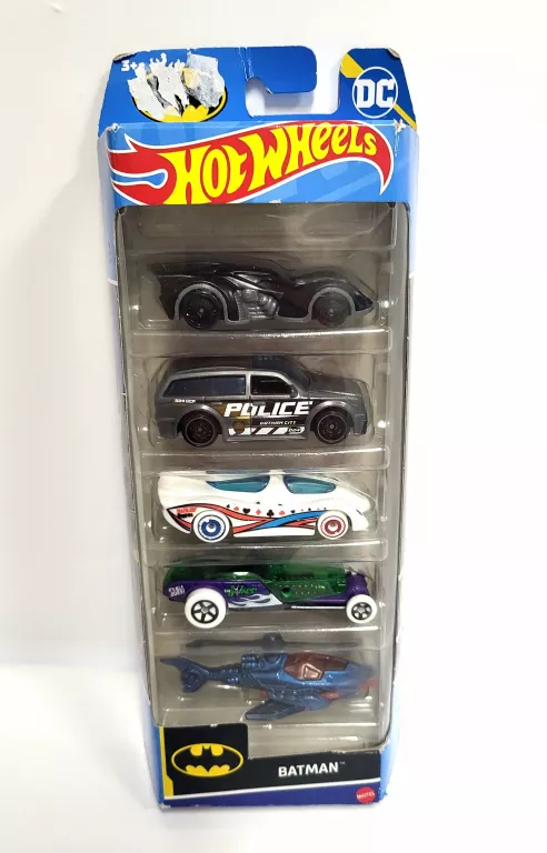 HOT WHEELS- ZESTAW AUT BATMAN 5-PACK