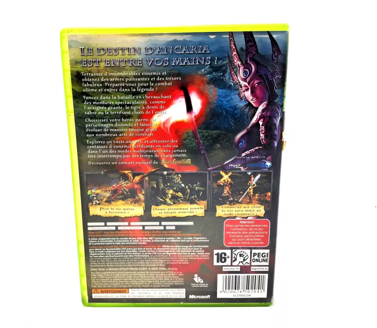 SACRED 2: FALLEN ANGEL MICROSOFT XBOX 360