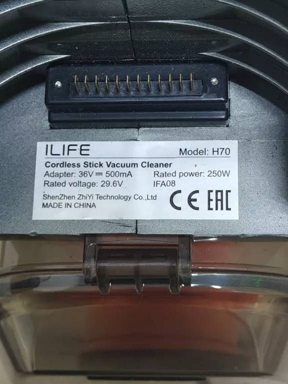 ODKURZACZ PIONOWY ILIFE H70 ŁADOWARKA OPIS