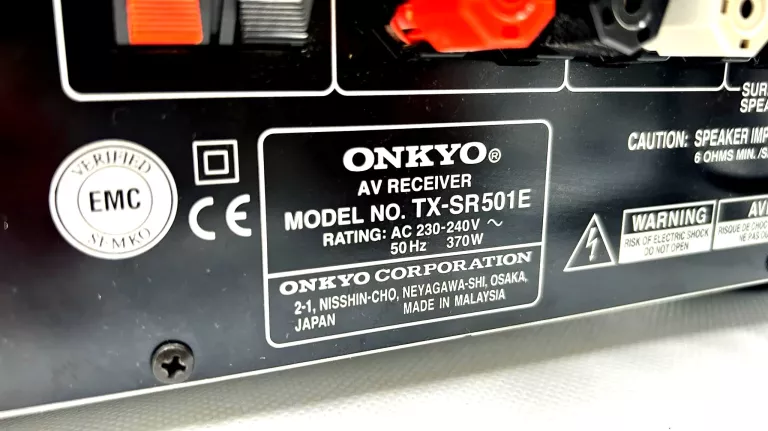 AMPLITUNER ONKYO TX-SR501E Z PILOTEM ZADBANY