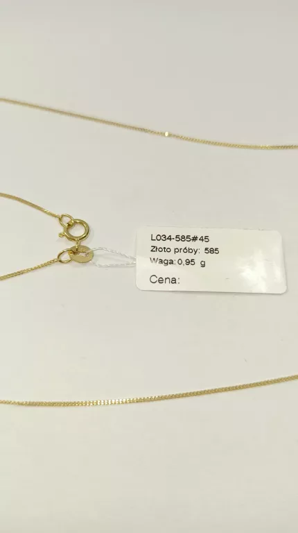 DELIKATNY ZŁOTY ŁAŃCUSZEK 585 0,95G MARKO