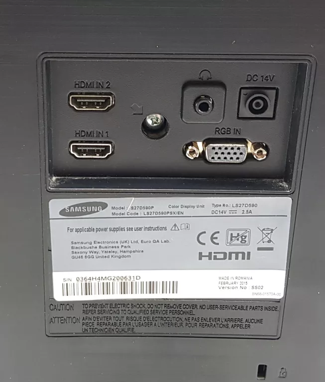 MONITOR SAMSUNG S27D590