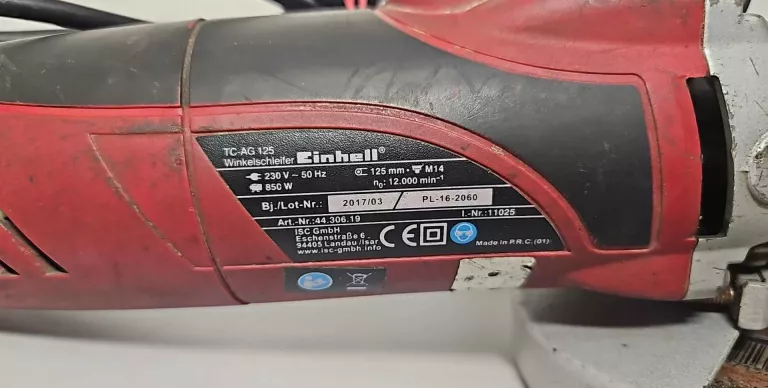 SZLIFIERKA KĄTOWA EINHEL TC-AG 125 850W