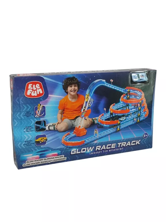 ELEFUN GLOW RACE TRACK ŚWIECĄCY TOR WYŚCIGOWY 554 CM ŚWIECI W CIEMNOŚCI