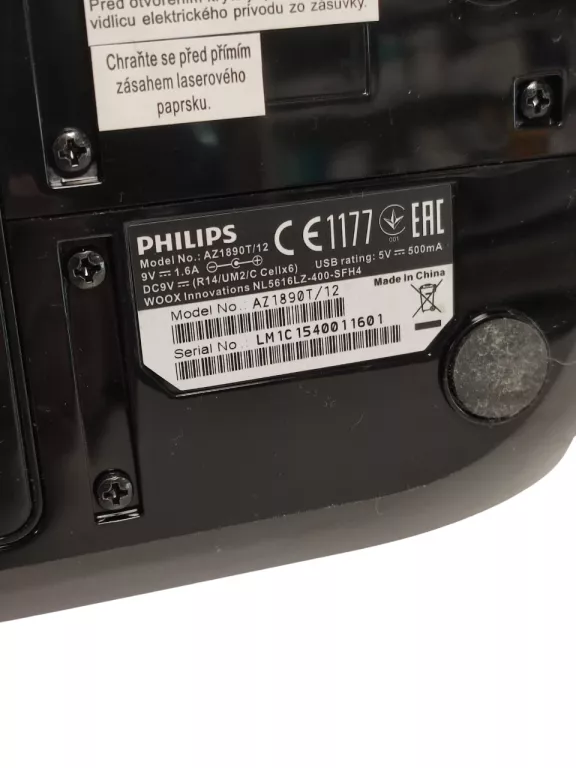 RADIOODTWARZACZ BUMBOX CD PHILIPS AZ1890T/12  NFC/USB/MP3