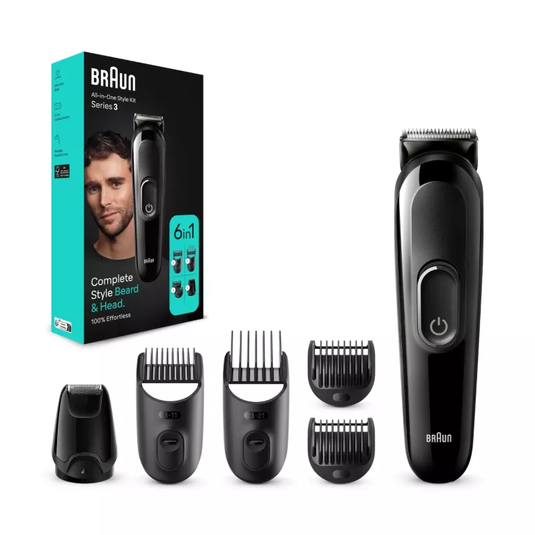 BRAUN SERIES 3 MGK3410 ALL-IN-ONE BEARD & HEAD TRYMER DO BRODY I WŁOSÓW