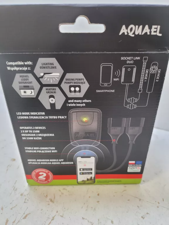 STEROWNIK LAMP AQUAEL SOCKET LINK DUO 2X250 W