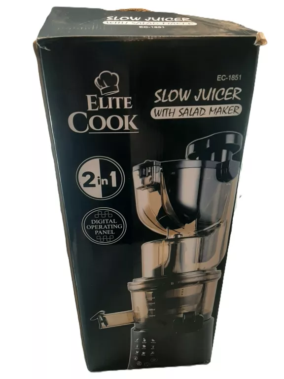 WYCISKARKA WOLNOOBROTOWA 2W1 ELITE COOK EC-1851