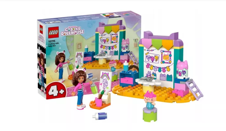 LEGO KOCI DOMEK GABI PRACE RĘCZNE Z TEKTURZĄTKIEM 10795