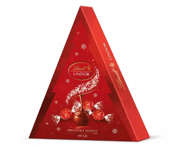 PRALINY LINDT LINDOR MILK XMAS TREE 125G