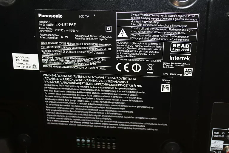 TELEWIZOR PANASONIC TX-L32E6E FULL HD